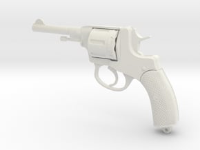 Nagant M1895 in White Natural Versatile Plastic: Small