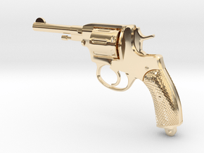 Nagant M1895 in 14k Gold Plated Brass: Small