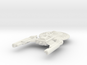 USS Villachez in White Premium Versatile Plastic: Extra Small