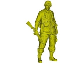 1/32 scale D-Day US Army 101st Airborne soldier in Tan Fine Detail Plastic