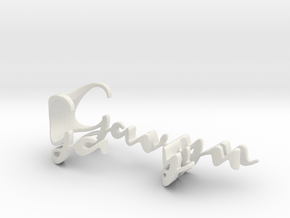 3dWordFlip: Gavyn/Cole in White Natural Versatile Plastic
