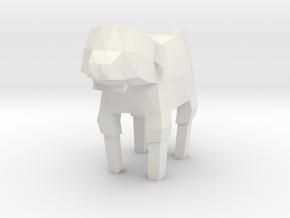 Low Poly Sheep in White Natural Versatile Plastic