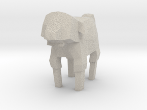 Low Poly Sheep in Natural Sandstone
