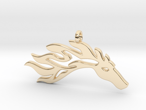 fire horse in 14K Yellow Gold