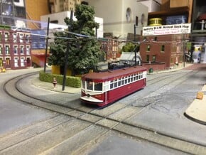 HO Pacific Electric 107 Experimental in Smooth Fine Detail Plastic