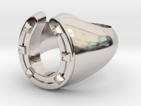 Horseshoe Ring size8 in Platinum