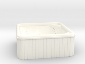 Jacuzzi - Outdoor Hot Tub (1:48 O scale) in White Processed Versatile Plastic