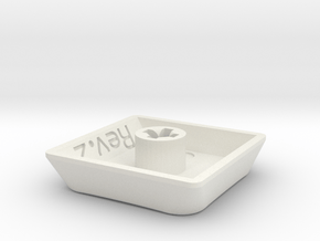 Low Profile Keycap in White Premium Versatile Plastic