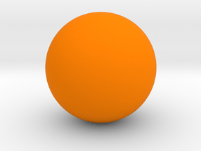 Sphere in Orange Processed Versatile Plastic