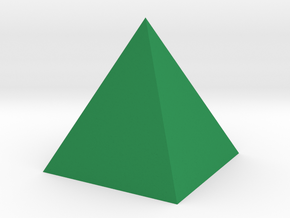 Pyramide - Pyramid in Green Processed Versatile Plastic
