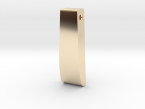 Square Teardrop in 14k Gold Plated Brass
