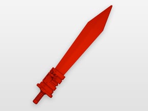 POTP Grimlock G1 Sword in Red Processed Versatile Plastic