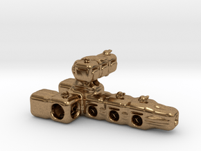 Multi-turret space-cruiser in Natural Brass