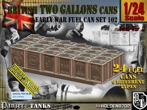 1/24 Two Gal Fuel Can Set102 in Tan Fine Detail Plastic