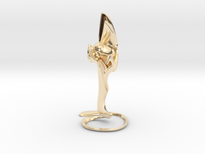Hubb fee Salam (Love in Peace) - Sculpture in 14K Yellow Gold