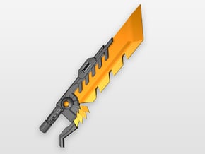 'Pyroclasma' Sword for POTP Dinobots in Orange Processed Versatile Plastic