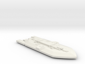 3788 Scale Frax Battleship (BB) MGL in White Natural Versatile Plastic