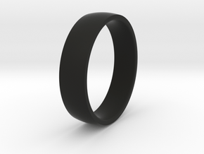 Comfortable men's ring in Black Premium Versatile Plastic