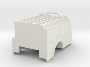 1/87 KME body with Compartment Doors #2 in White Natural Versatile Plastic