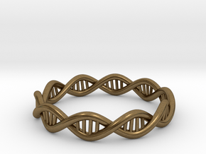 DNA Ring - Size 7 in Natural Bronze