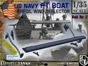 1/35 PT Boat Airfoil Wind Deflector Set001 in Tan Fine Detail Plastic
