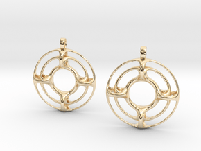 RecYy Earrings in 14k Gold Plated Brass