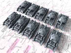 1/600 British Covenanter Light Tank x10 in Tan Fine Detail Plastic