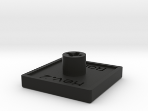 Flat Concave Keycap in Black Premium Versatile Plastic