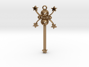 star wand in Natural Brass