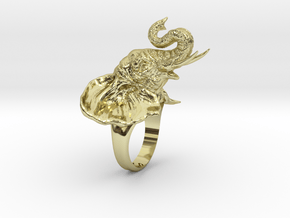Elephant Ring in 18k Gold: 5 / 49