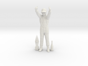 1/24 Formula Racer Naoki in White Natural Versatile Plastic