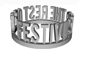 DRAW Festivus - For the Rest of Us ring in White Natural Versatile Plastic