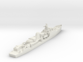 HMS Exmouth F84 in White Natural Versatile Plastic: 1:600
