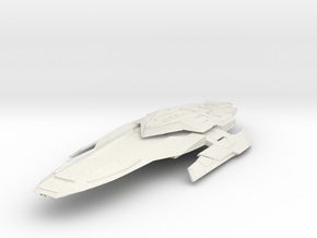 Federation Sword Class  HvyCruiser in White Natural Versatile Plastic