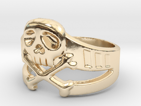Space Captain Harlock | Ring Size 10.5 in 14k Gold Plated Brass