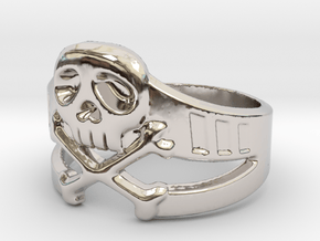 Space Captain Harlock | Ring Size 10.5 in Rhodium Plated Brass