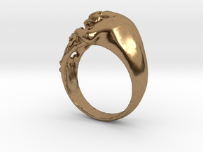 Panter Ring in Natural Brass