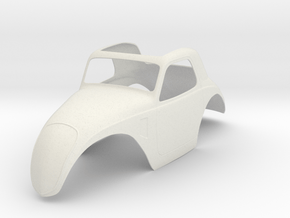 1:8 Fiat Topolino Body in White Natural Versatile Plastic