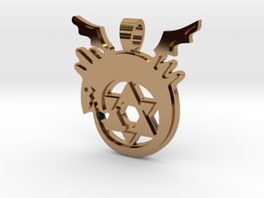 Homonculus [pendant] in Polished Brass