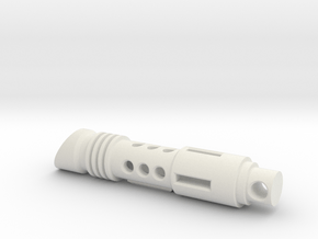 lightsaber tritium keychain in White Natural Versatile Plastic
