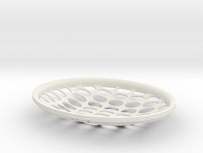 Colosseum Fruit Basket in White Natural Versatile Plastic