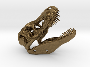 T Rex skull in Natural Bronze