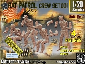 1/20 Rat Patrol Set001 in White Natural Versatile Plastic