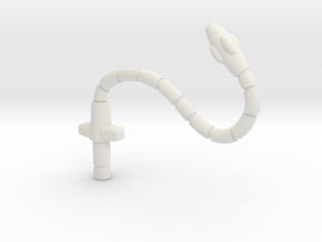 Cloudburst / Micronus Whip (3mm, 5mm) in White Natural Versatile Plastic: Small