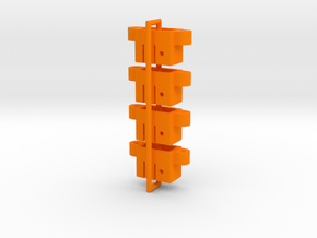 ENVK01-03 Novak Square Switch Adapter, 3rd Gen in Orange Processed Versatile Plastic
