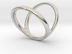 ring for Jessica ring-finger in Rhodium Plated Brass