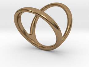 ring for Jessica pinkie-finger in Natural Brass