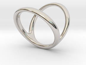 ring for Jessica pinkie-finger in Rhodium Plated Brass