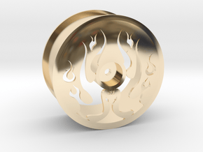 Flaming Dish By:NCC in 14K Yellow Gold