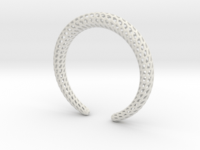 DRAGON Strutura, Bracelet. in White Natural Versatile Plastic: Small
